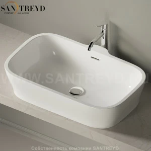 ACER797ZZZ Накладная раковина на столешницу  прямоугольная Agape