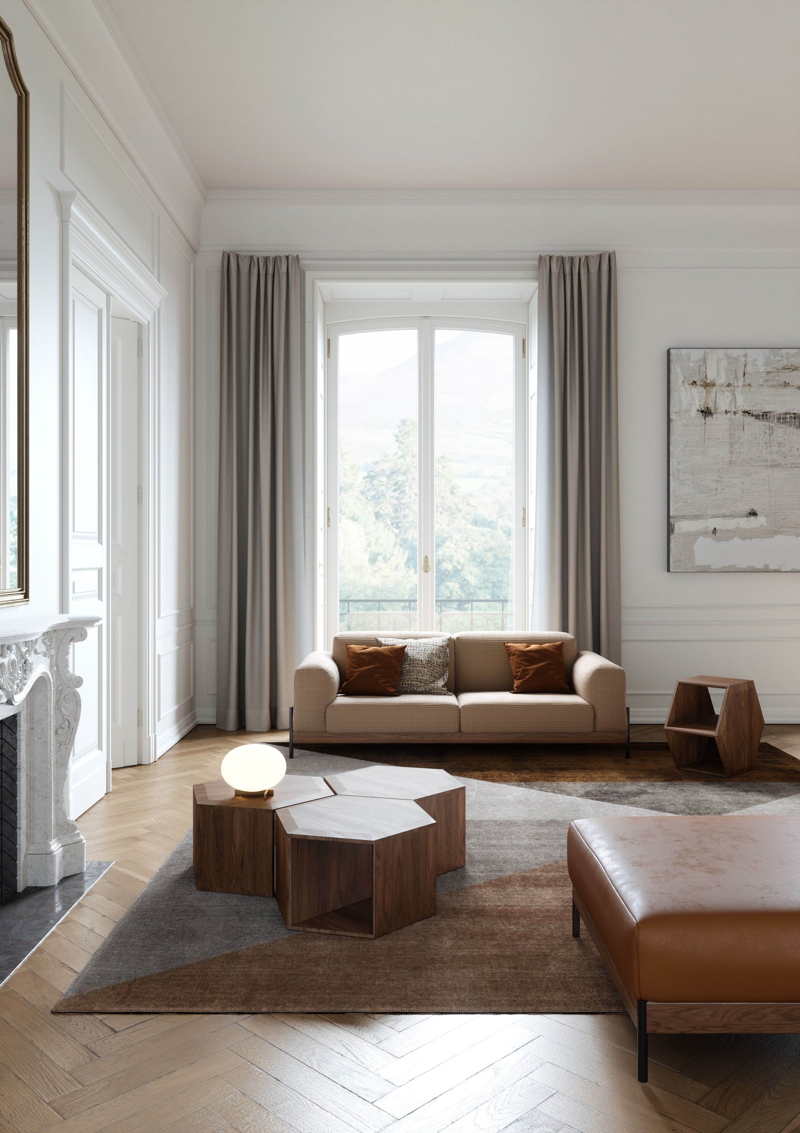 2-местный тканевый диван Wewood Bowie ARCH-00048630 - Вид №2