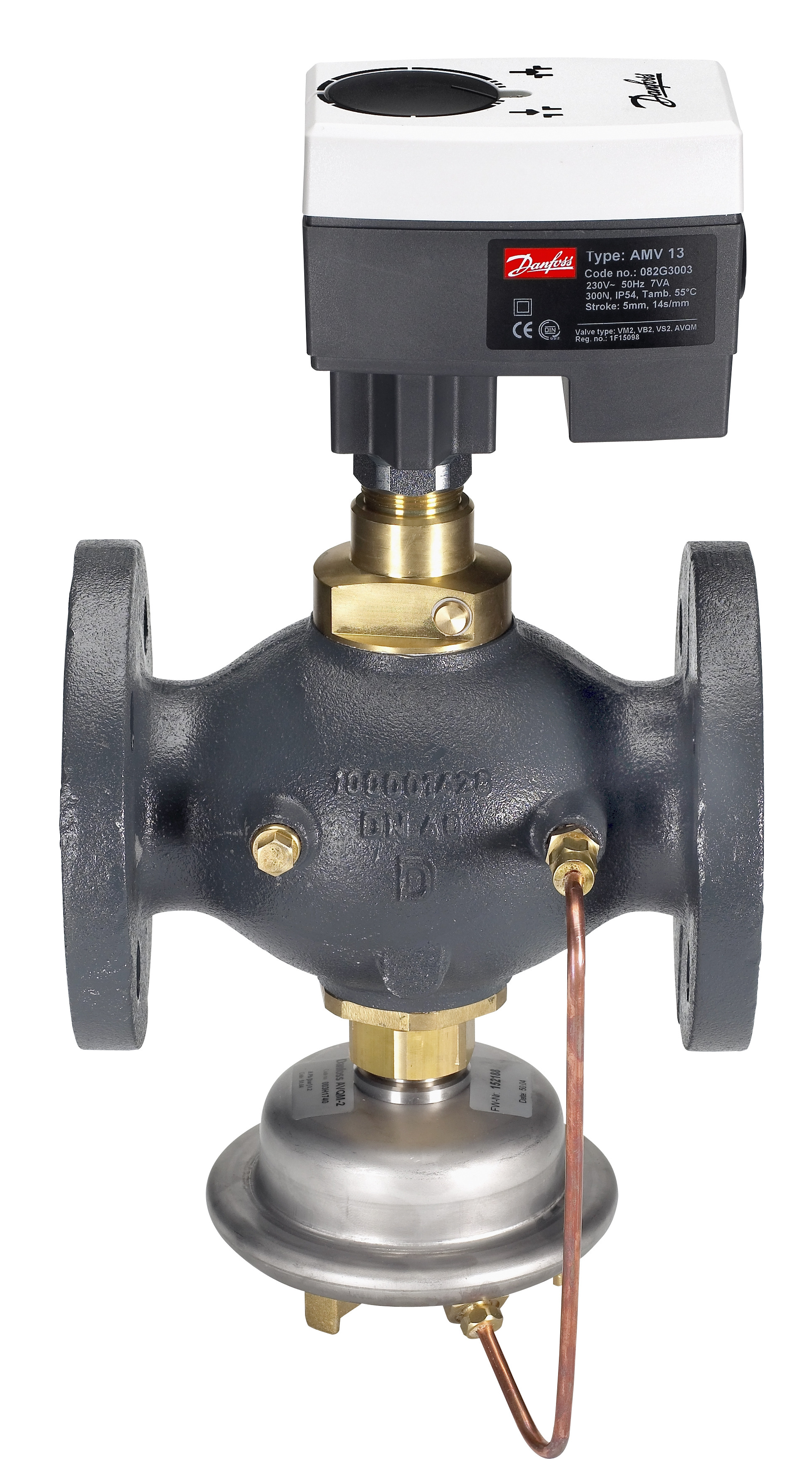 Danfoss Редукторные электроприводы с трехпозиционным управлением AMV 438 SU Эл. привод имп., 230В пер. т 082H0123  - Вид №12