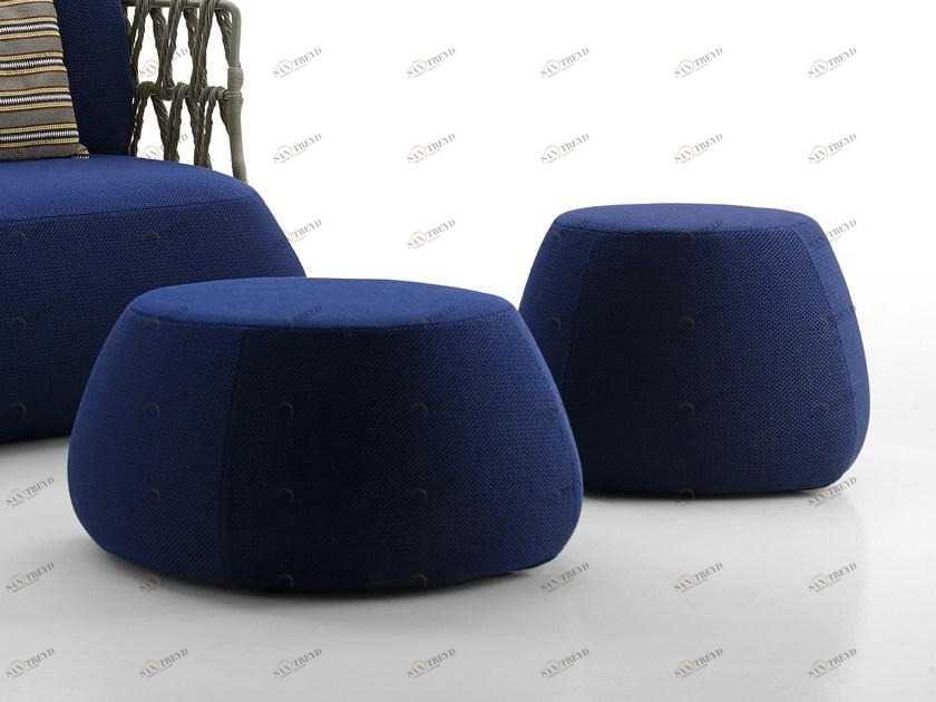 B&B Italia Outdoor Круглый садовый пуф из ткани Fat-sofa outdoor sun-id-1502582