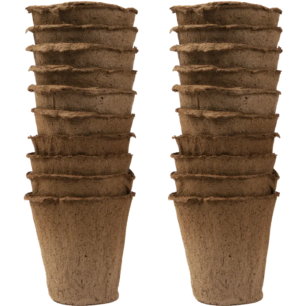 ГАЗОНCITY Торфяные горшки для рассады 8х8 см (20 шт) - экологичный старт растений 12165240 STLM-0001775 - Вид №1