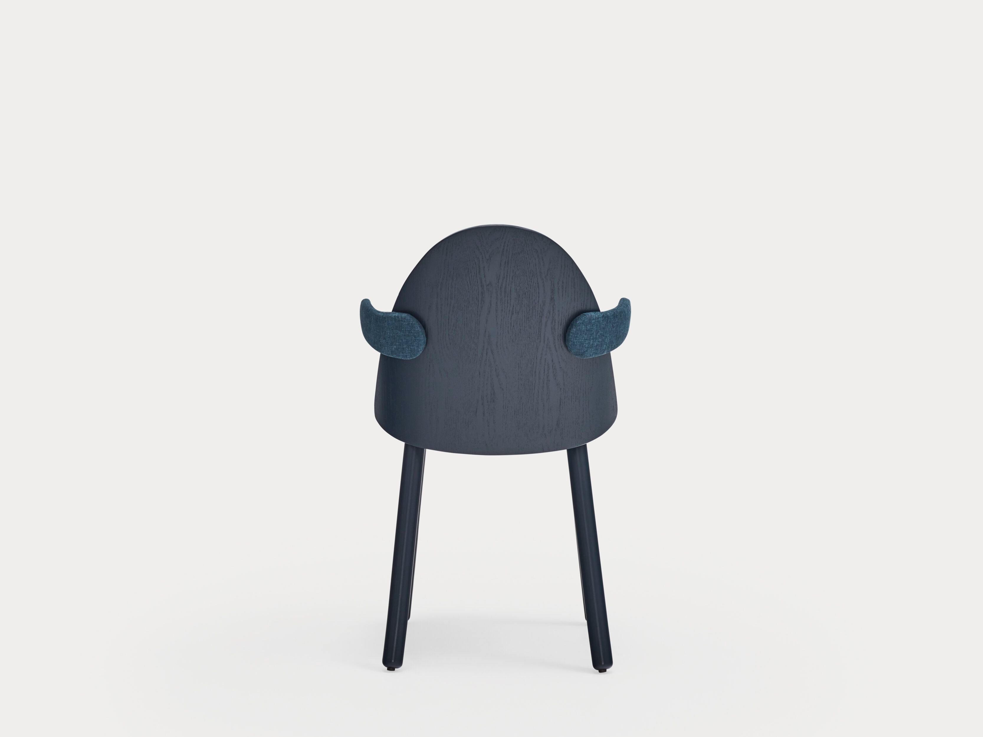 Деревянный стул с подлокотниками и встроенной подушкой TEULAT Uma ARCH-00123124 - Вид №19