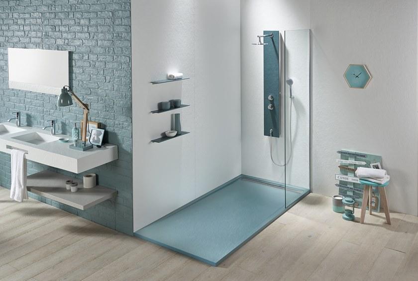 Acquabella Прямоугольный нескользящий душевой поддон в Akron © Slate sun-id-1486960 - Вид №4