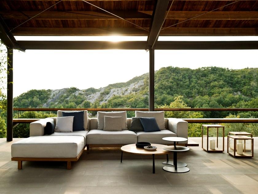 TRIBÙ Модульный садовый диван с водоотталкивающими подушками Vis à vis sofa sun-id-1365364 - Вид №9