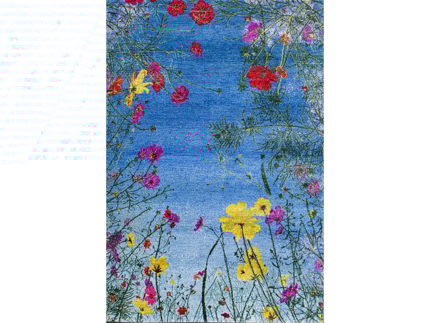 Прямоугольный шерстяной цветочный ковер Zollanvari Flower Meadow ARCH-00074267