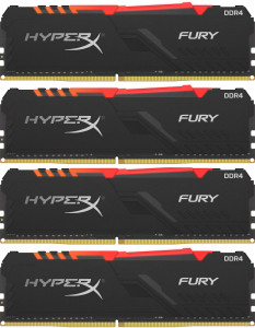 HX436C18FB4AK4/64 64gb 3600mhz ddr4 cl18 dimm (kit of 4) hyperx fury rgb Kingston
