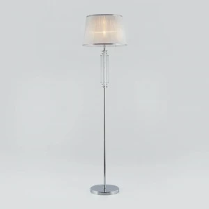 Торшер с абажуром хром Amalfi 01064/1 EUROSVET AMALFI 00-3908843 Серебро