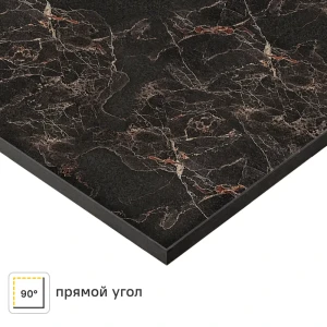 Столешница Компакт Мрамор 120x60x1.6 см HPL пластик цвет чёрный 84224892 STLM-2038501