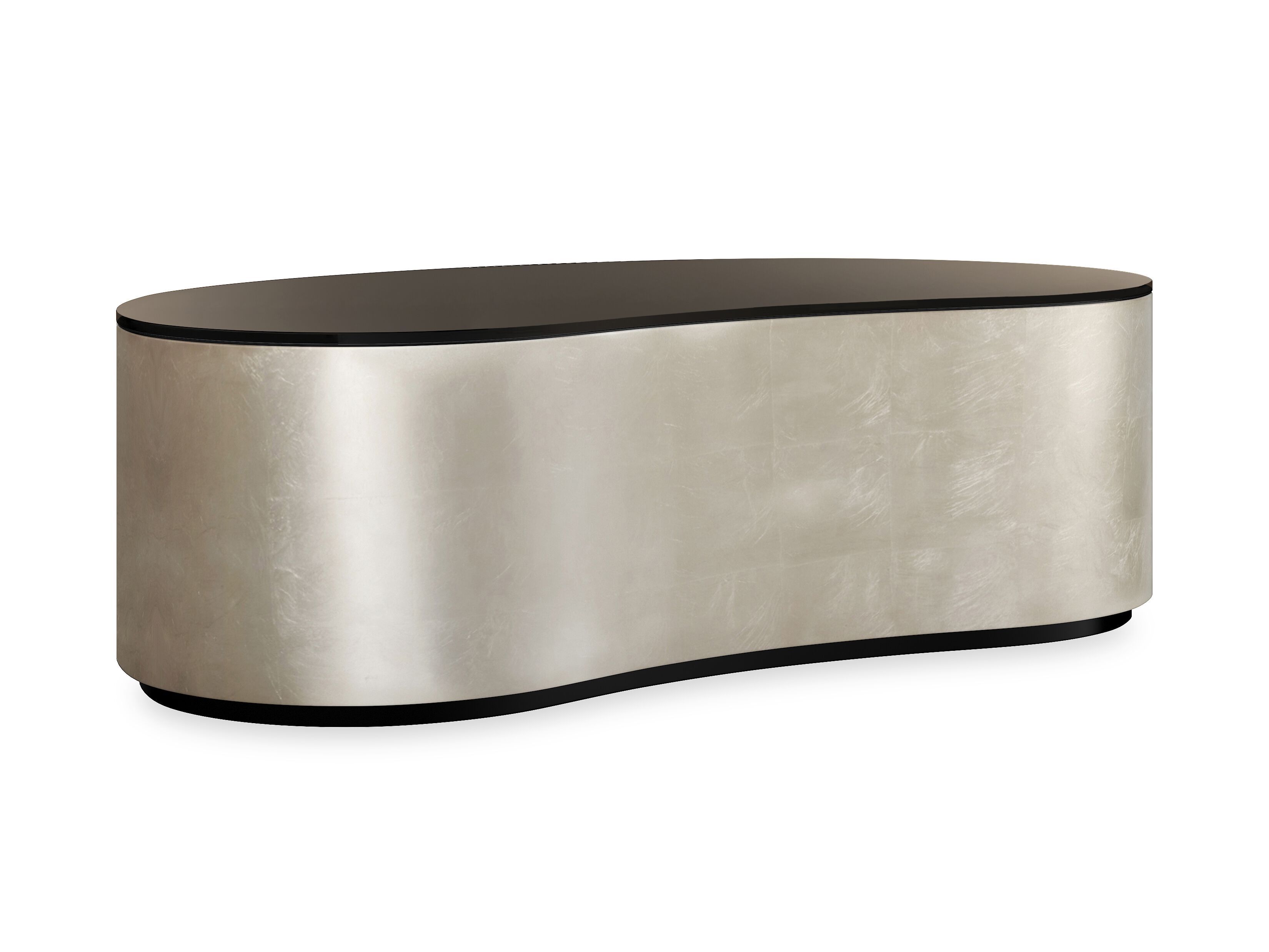 Стеклянный журнальный столик с колесами Caracole ADELE ARCH-00024970