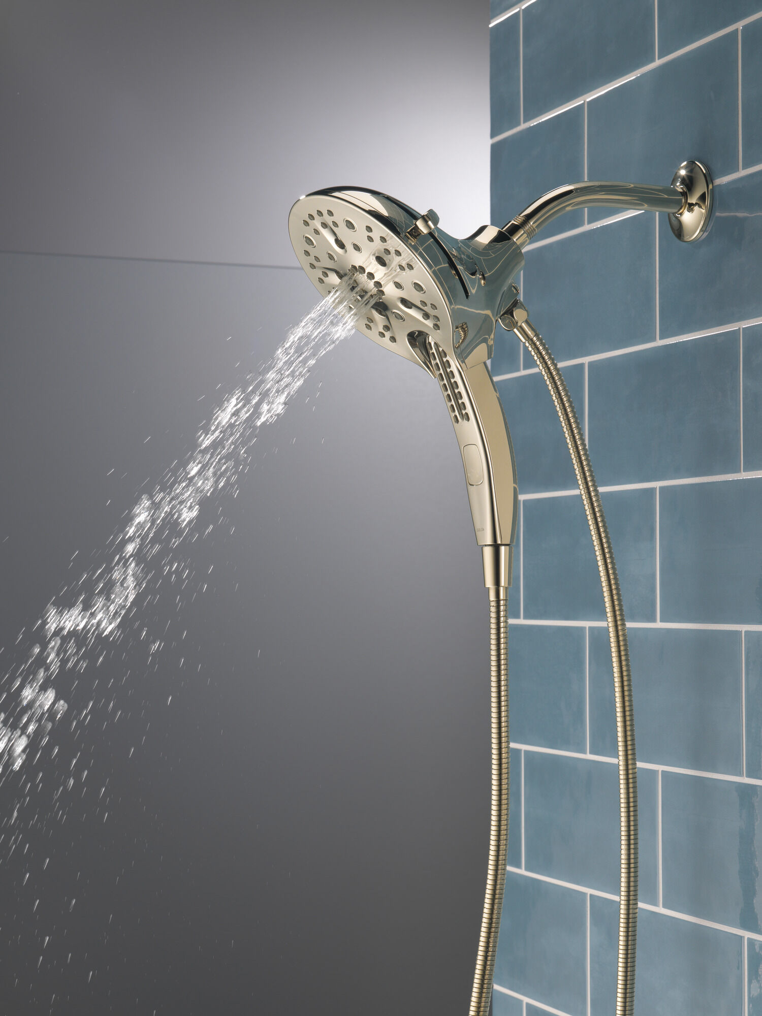 58620-PN25-PK In2ition® H2Okinetic® Душ два в одном с 5 настройками Delta Faucet Universal Showering Полированный никель  - Вид №18