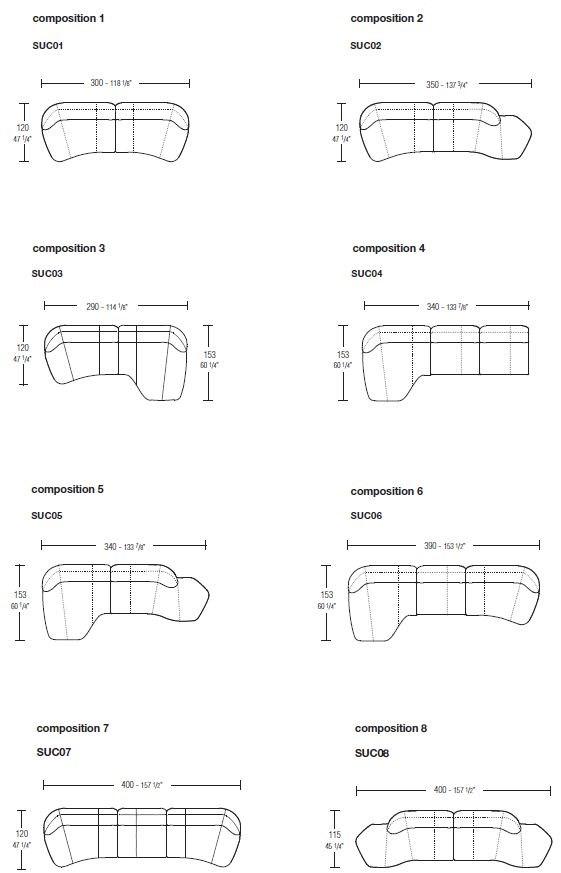 Molteni & C. Модульный угловой диван из ткани Surf sun-id-1426927 - Вид №7