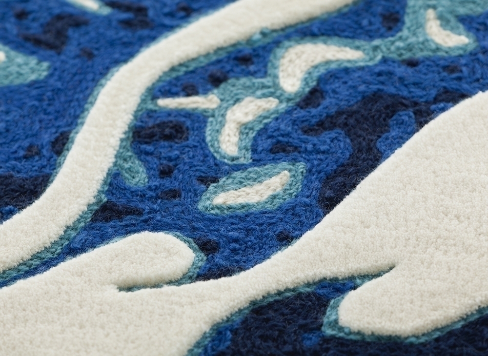 100464 Ковер круглый White GAN Blue China 