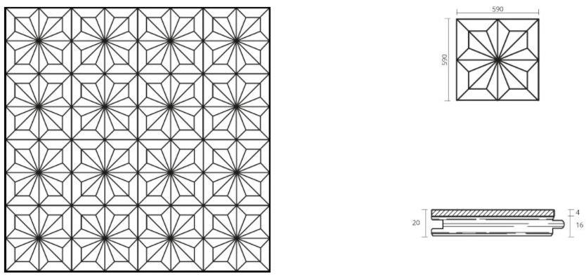 FOGLIE D'ORO Паркет инкрустированный деревом I moduli heritage sun-id-1410752 - Вид №2