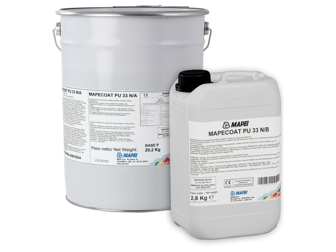 Эластичное покрытие на основе полиуретановых смол MAPEI гидроизоляция надземных конструкций ARCH-00009851