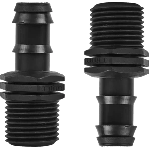 Адаптер для ПНД трубки BOUTTE, внешняя резьба 1/2"x16 мм, 2 шт