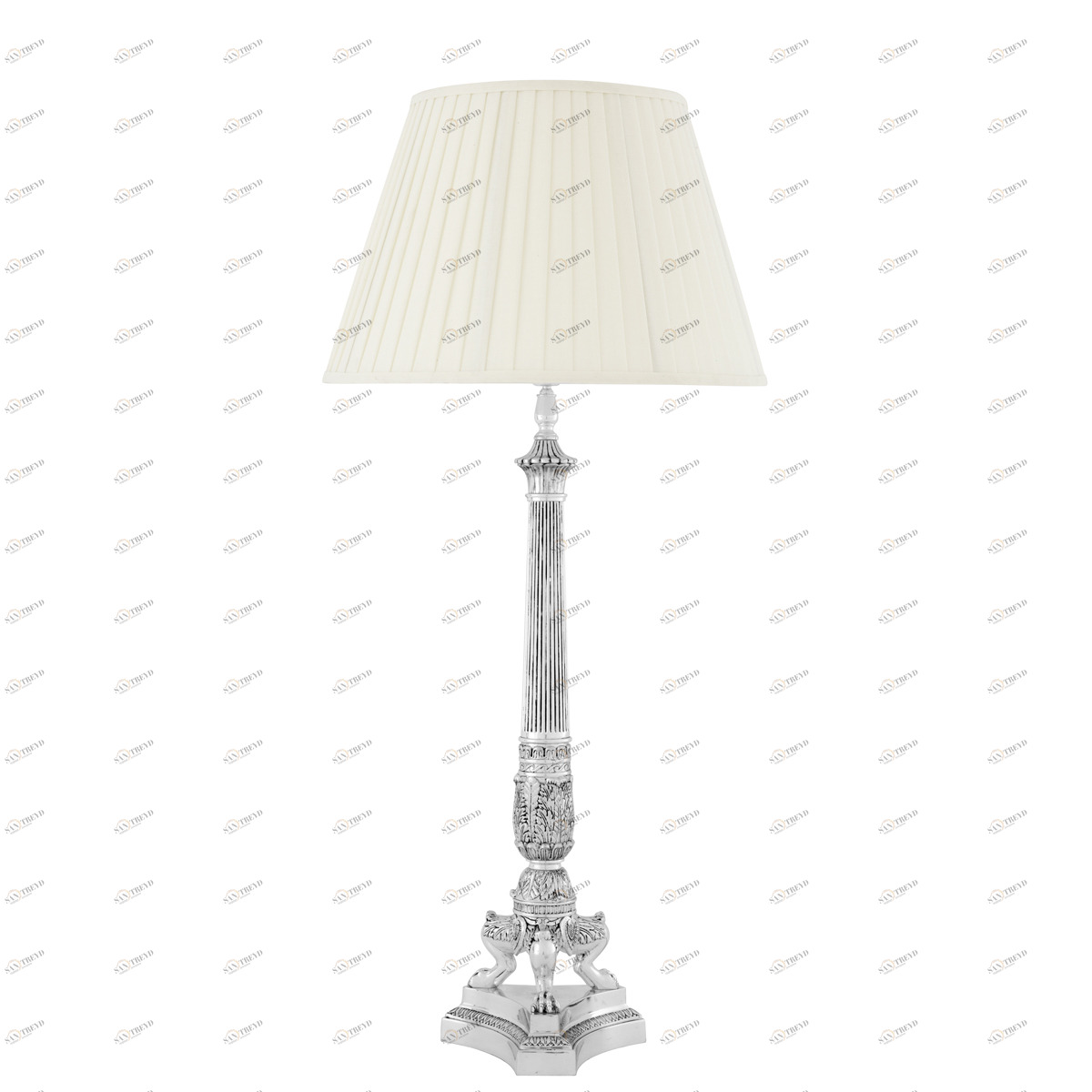 Настольная лампа Marchand от Eichholtz 109635 EICHHOLTZ ИНТЕРЬЕРНЫЕ 061724 Белый;хром 