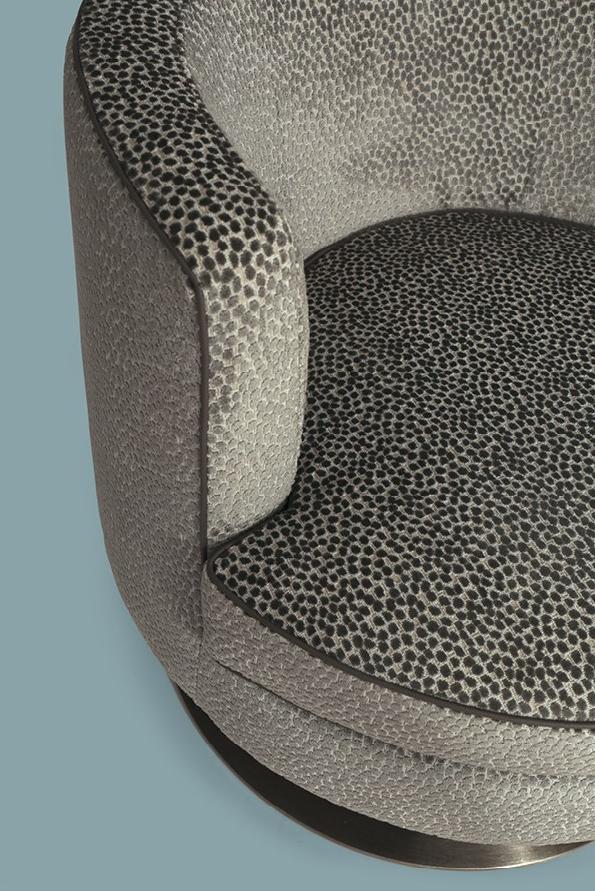 Borzalino Вращающееся кресло из бархата sun-id-1505808 - Вид №2