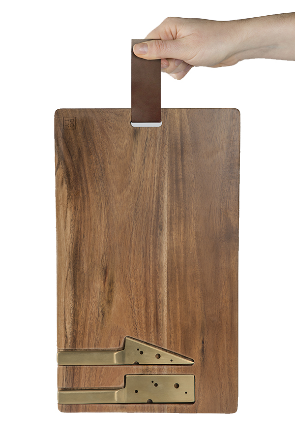 DYCHEESPO Доска для нарезки сыра + 2 ножа cheeseporn Doiy  - Вид №2