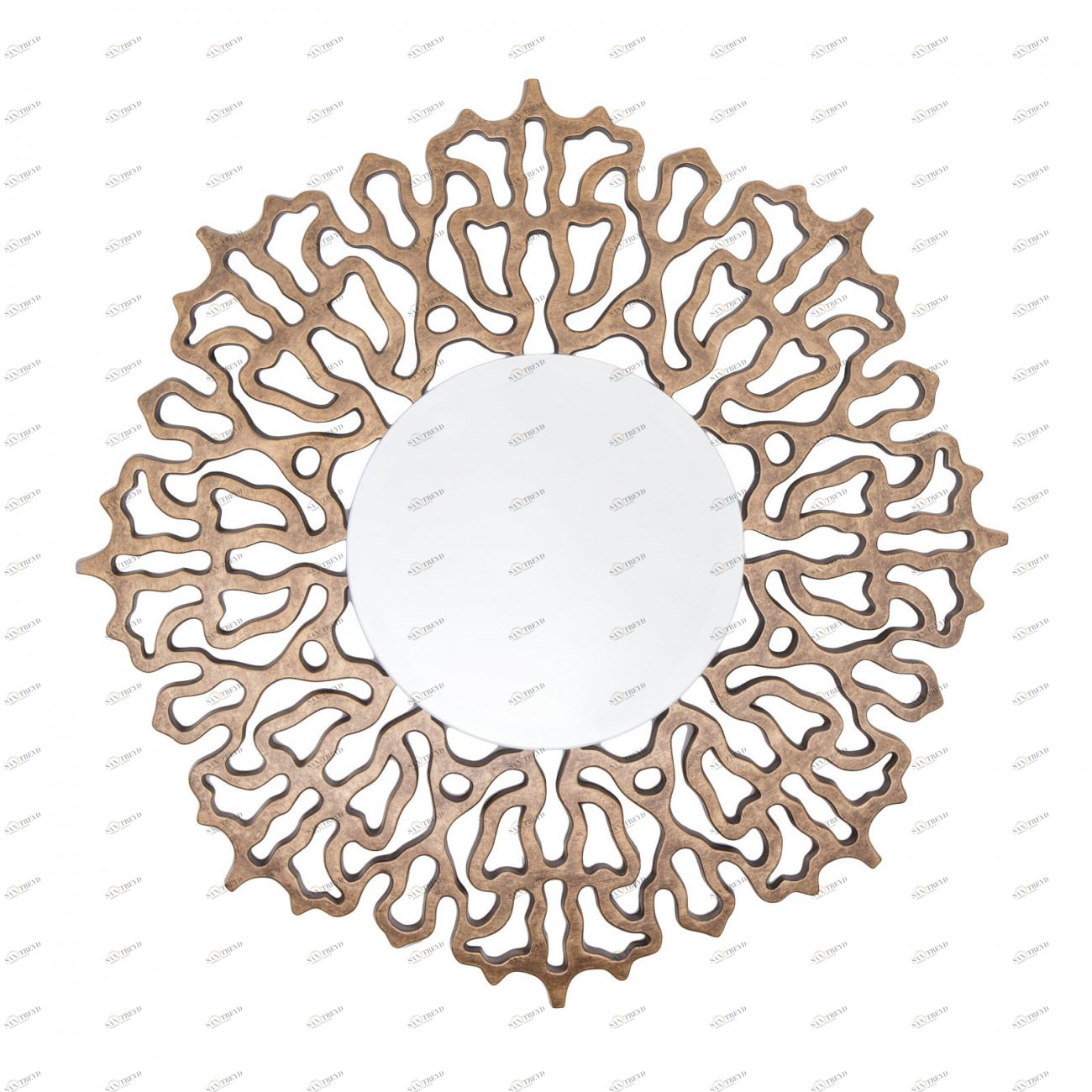 Зеркало круглое большое в резной раме Colmar PUSHA ДИЗАЙНЕРСКИЕ 062544 Бронза 