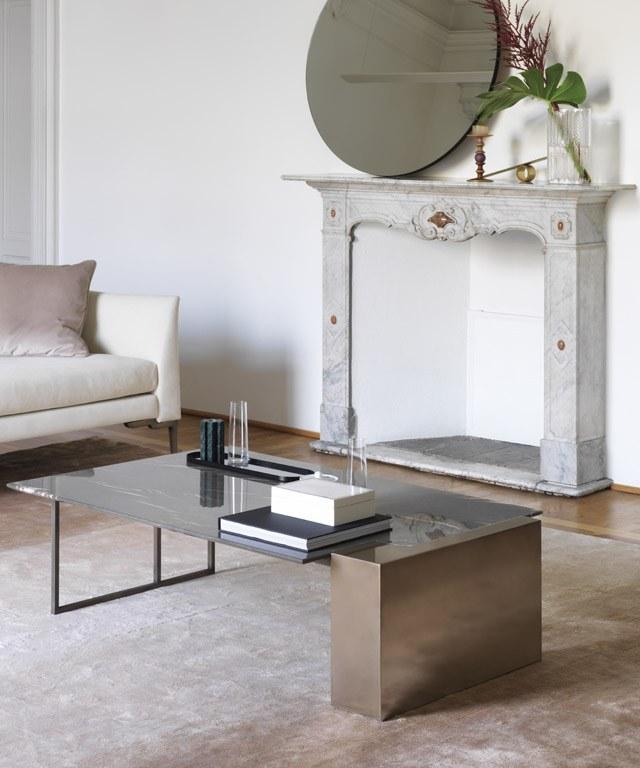 OAK Низкий мраморный журнальный столик Milano collection Sc5046 - Вид №3