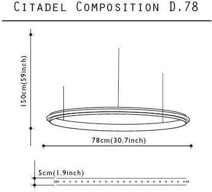 Quasar Металлический светодиодный подвесной светильник Citadel sun-id-1494930 - Вид №1