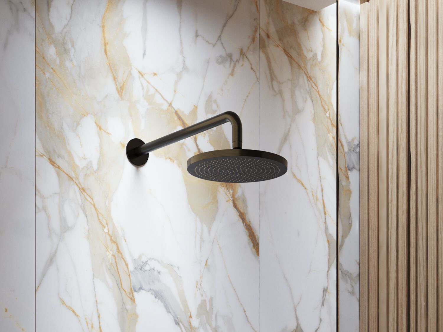 Латунный настенный душ Hotbath Ace ARCH-00111589 - Вид №1