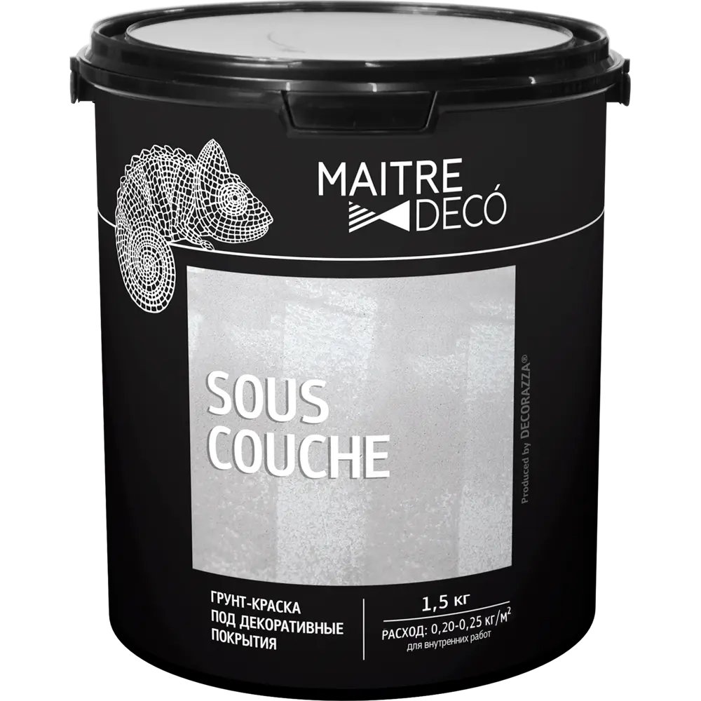 Грунт-краска MAITRE DECO Sous-Couche для идеальной подготовки поверхностей 1.5 кг 82891099 STLM-0037591