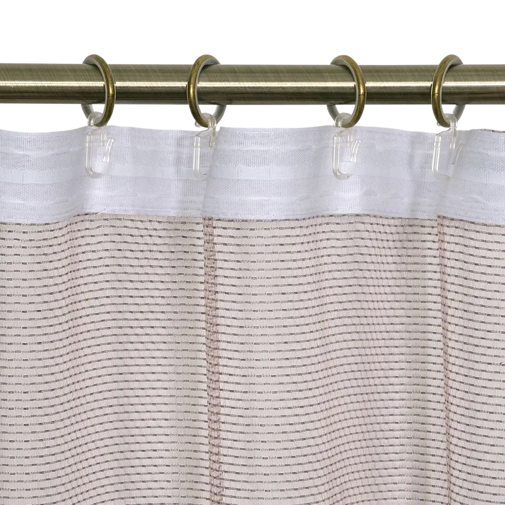 Тюль на ленте «Лён фентези», 400x300 см, цвет серо-розовый AMORE MIO STLM-2160152 - Вид №5