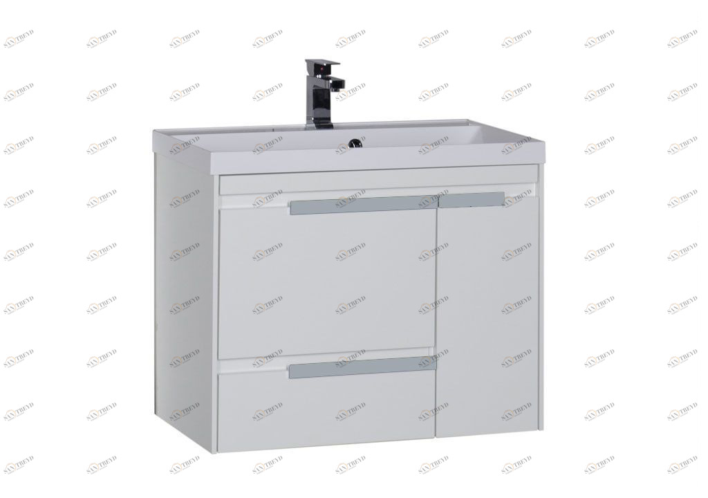 Тумба с раковиной Aquanet Тиволи 80 белый 0018005500179395