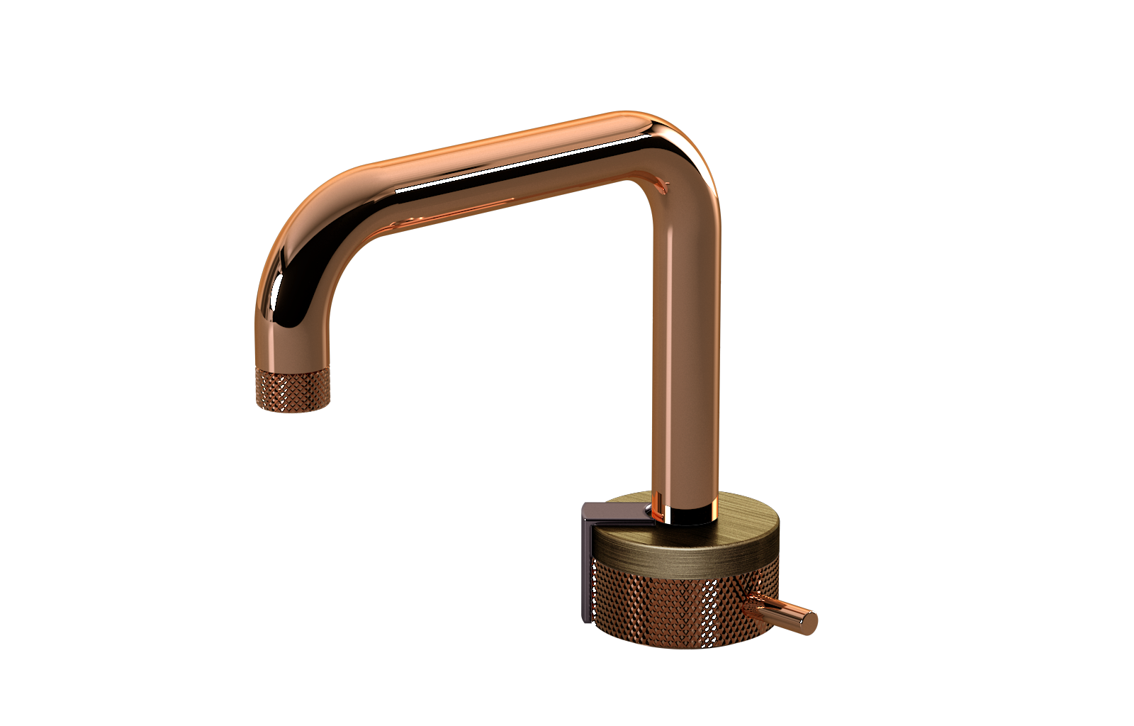 E-11500-R1VBB-L2OX-RG Однорычажный прогрессивный смеситель для раковины - излив 15,3см GRAFF MOD+