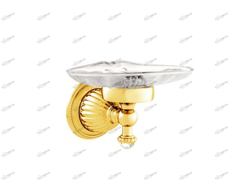 033278.000.30 Подставка для мыльницы с кристаллами сваровски Античная латунь Mestre Artica