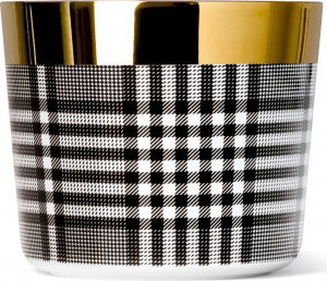 10650432 Sieger by Furstenberg Кубок для игрист. вина Sieger by Furstenberg "Глоток золота. Мелкая клетка" 300мл (чёрно-белый) Фарфор