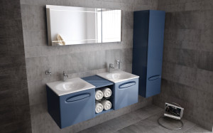 Квадратный встраиваемый умывальник в Fireclay