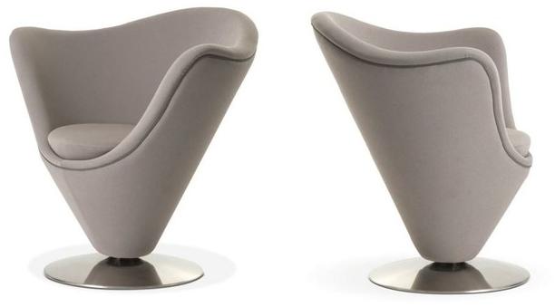 Roche Bobois Вращающееся кресло из ткани с подлокотниками sun-id-1382054 - Вид №1