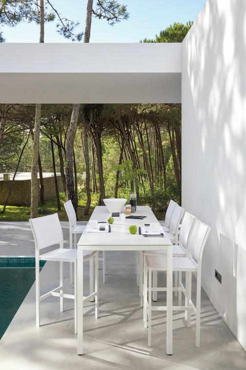 MNST183 Барный стул 80 лава текстиль мокка Manutti Latona - Вид №2