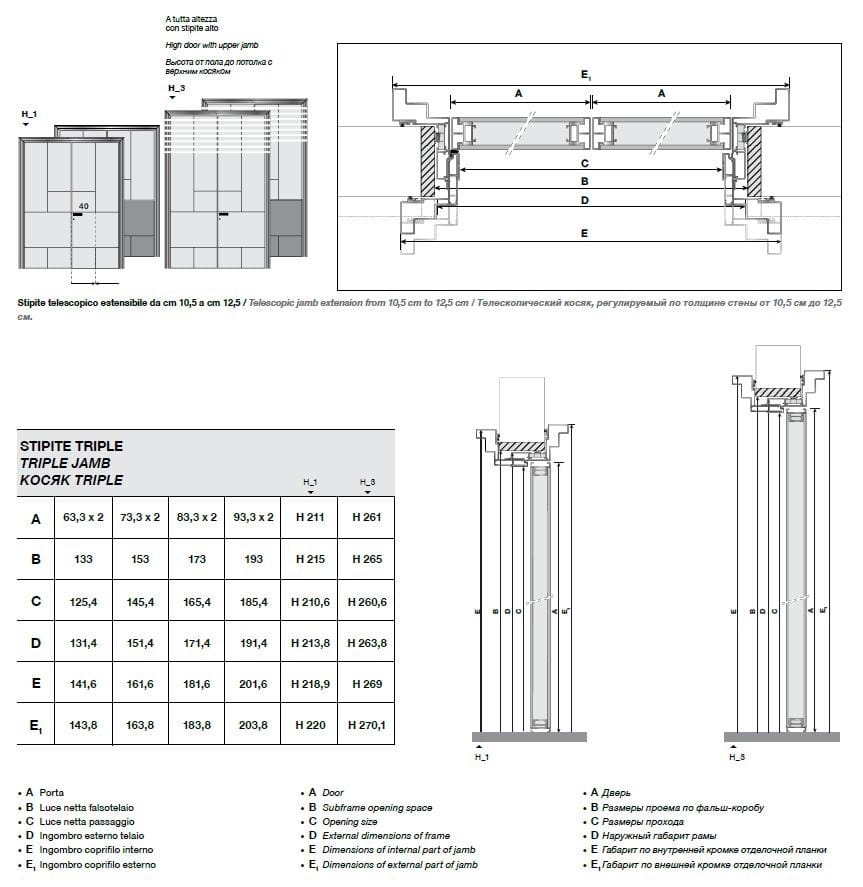 Стеклянная распашная дверь Longhi Aluminiun Chic-Doors ARCH-00006888 - Вид №4