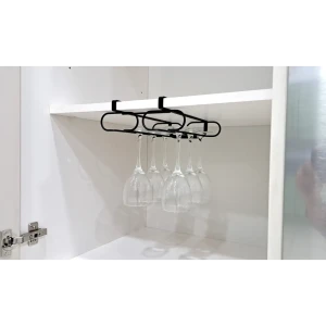 Держатель для бокалов KONSENSA 22x7x27.5 см сталь цвет черный