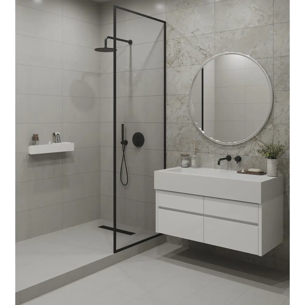 Глазурованный керамогранит LB Ceramics Эпоха 30x60.3 см 1.44 м² матовый цвет мрамор серый STLM-2043278 - Вид №4