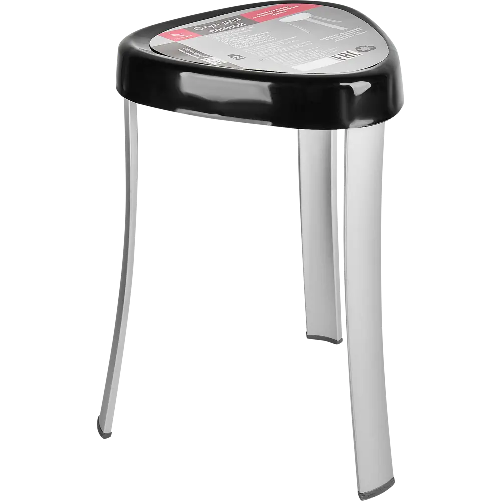 Стул для ванной Primanova 25x29x45 см цвет черный KV17 STLM-2140204 - Вид №3