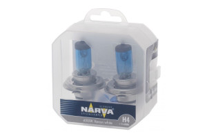 15926432 Автолампа H4 100 90 P43t-38 RANGE POWER WHITE 4500K 2шт+2шт W5W 12V 1 10 NEW 980152100 Narva