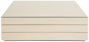 Stylish Club Низкий квадратный стеклянный журнальный столик Justus Scf.j03