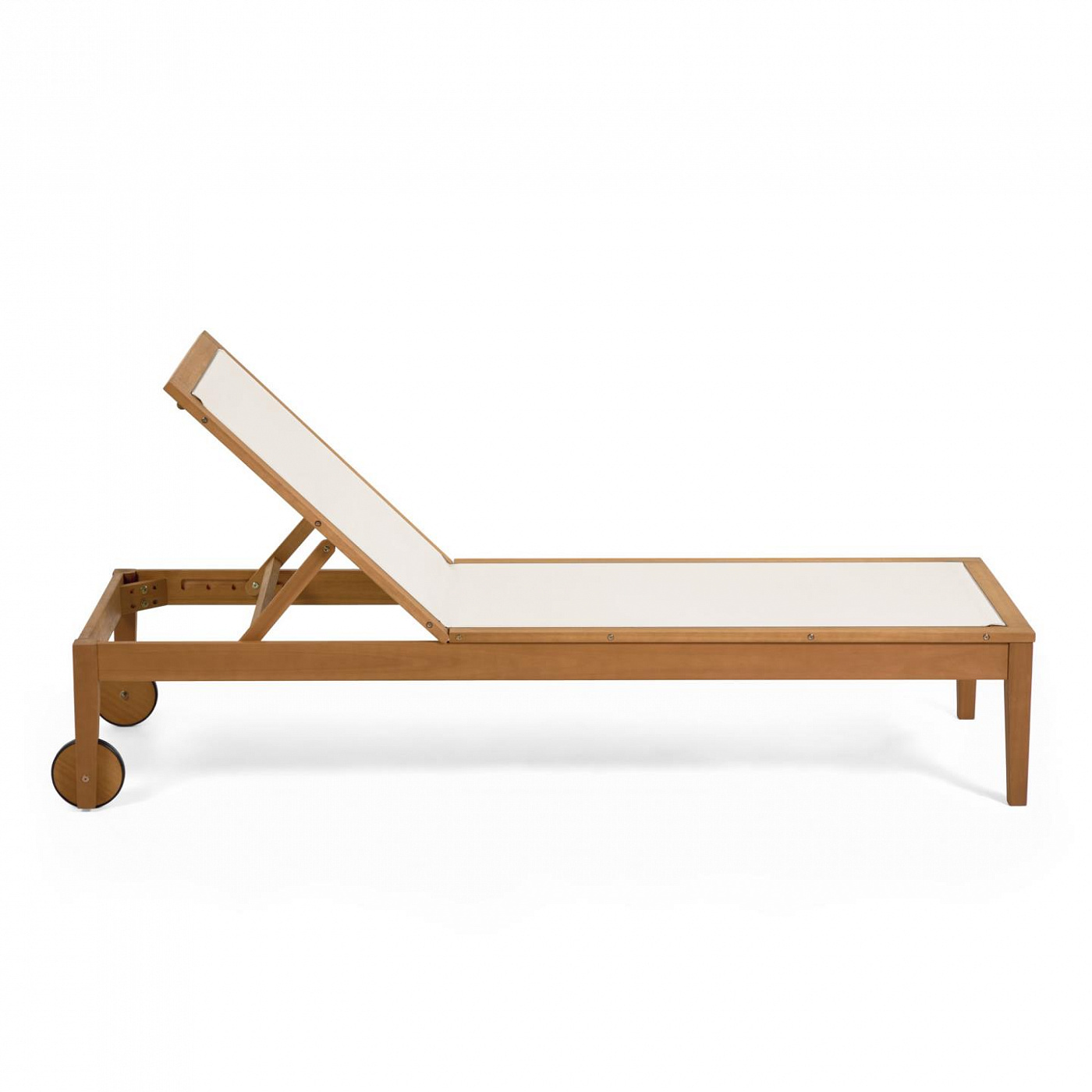 097595 Шезлонг из эвкалипта бежевый La Forma Caterin  - Вид №3