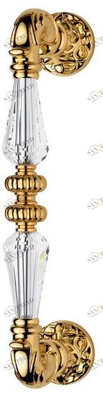 LINEA CALI' Латунная ручка в классическом стиле с кристаллами swarovski® Ninfa crystal sun-id-1420951