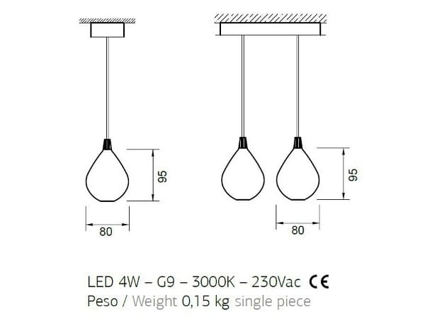 Выдувное стекло светодиодный подвесной светильник ENGI ALLEGRA ARCH-00023957 - Вид №5