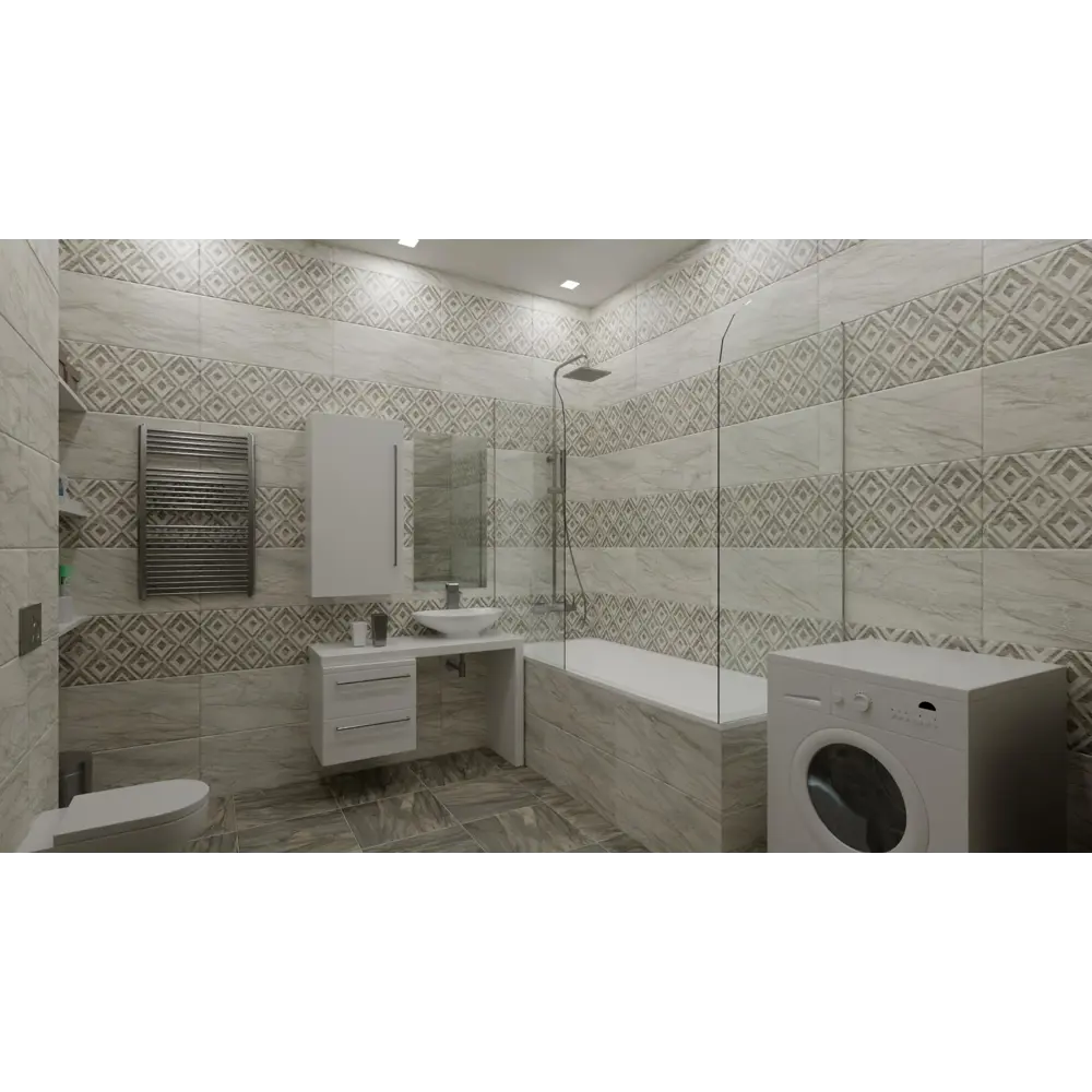 Плитка настенная Airslate Dec 30x60 см 1.62 м² цвет бежевый 84299738 STLM-2153937 Santreyd - Вид №4