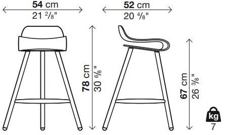 Kristalia Табурет из дерева Bcn sun-id-1382204 - Вид №5