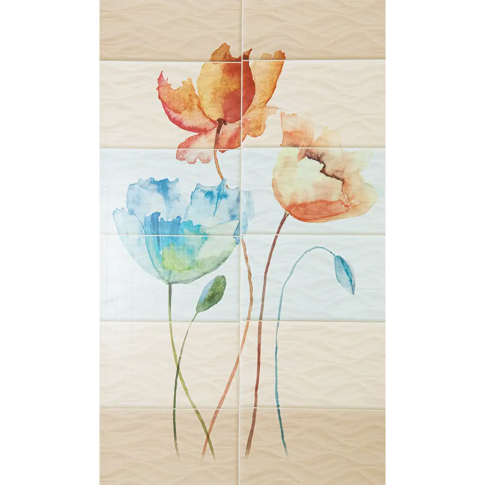 Комплект панелей ПВХ Этюд 8 мм 2700х375 мм 2,025 м² 2 шт VENTA STLM-2162524