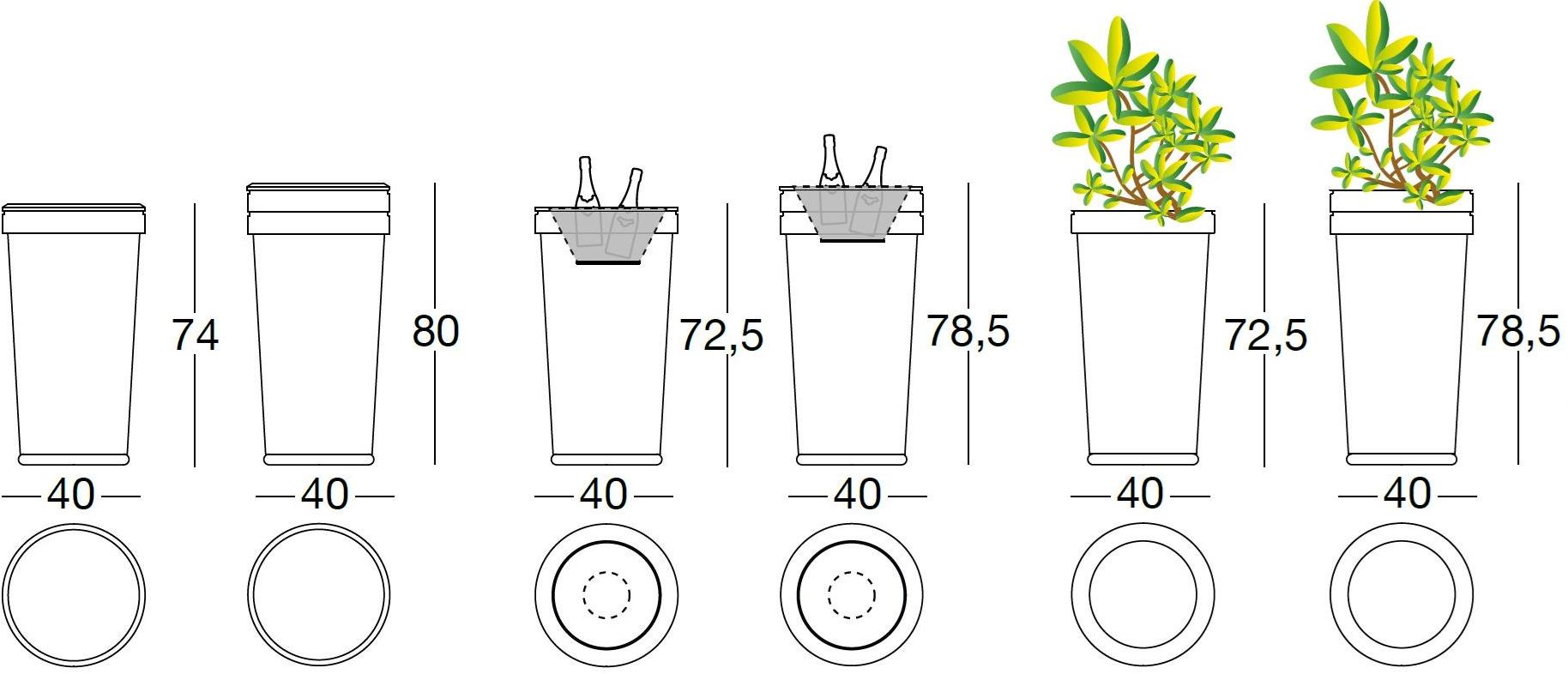 Longhi Журнальный столик / подставка для вазы из ткани Loveluxe 2018 – illusion collection Y 699 - Вид №6