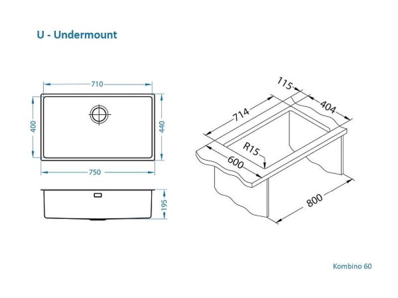 Мойка Alveus KOMBINO 60 1142615 - Вид №2