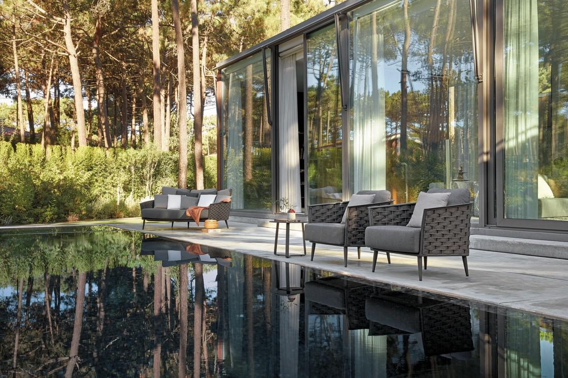 MNST331 Кушетка лава веревка 45мм антрацит Manutti Cascade - Вид №4